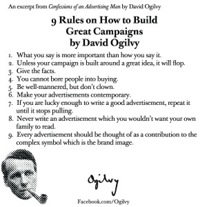 9 rules david ogilvy